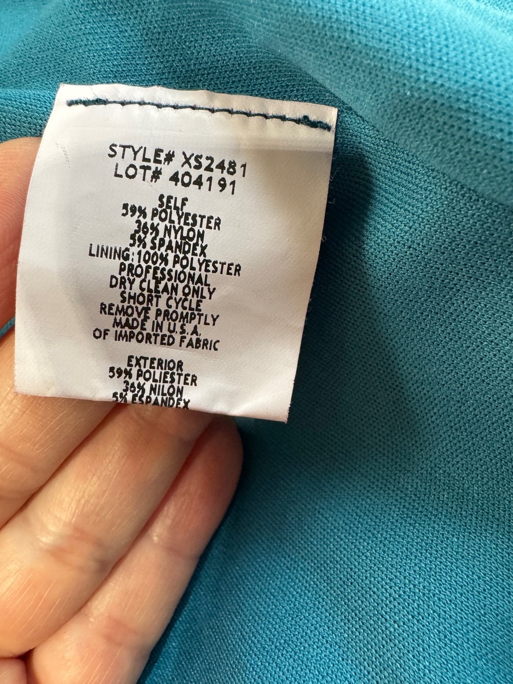 Xscape Strapless Pleated Bodice Ruched Mermaid Gown in Teal - Picture 11 of 16